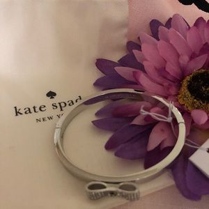 Kate Spade Ready Set Bow Bracelet, Silver